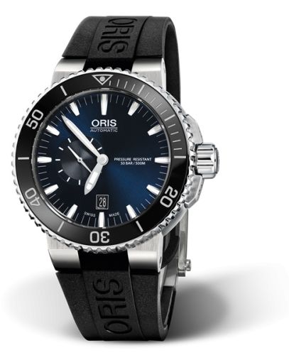 Oris Aquis Small Seconds Date 46 Stainless Steel / Blue / Rubber 01 743 7673 4135-07 4 26 34EB