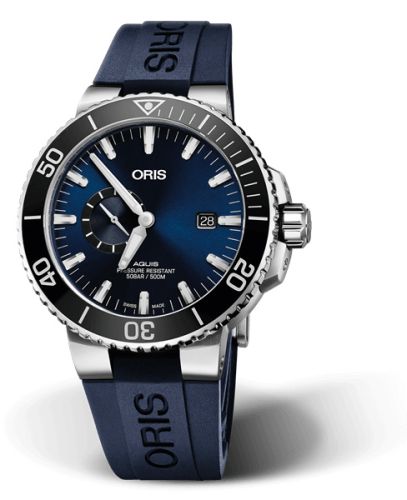 Oris Aquis Small Seconds Date 45.5 Stainless Steel / Blue / Rubber 01 743 7733 4135-07 4 24 65EB