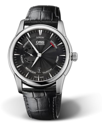 Oris Artelier Small Second Pointer Day 44 Stainless Steel / Black 01 745 7666 4054-07 1 23 74FC