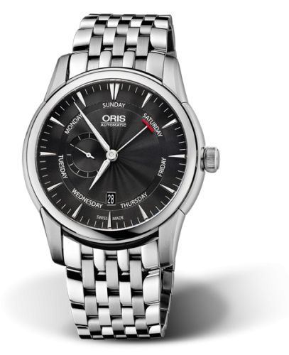 Oris Artelier Small Second Pointer Day 44 Stainless Steel / Black / Bracelet 01 745 7666 4054-07 8 23 77
