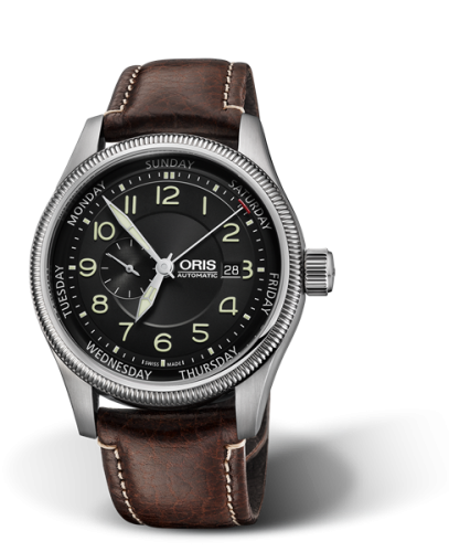 Oris Big Crown Small Second Pointer Day Stainless Steel / Black 01 745 7688 4034-07 5 22 77FC
