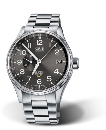 Oris Big Crown ProPilot GMT Stainless Steel / Grey / Bracelet 01 748 7710 4063-07 8 22 19