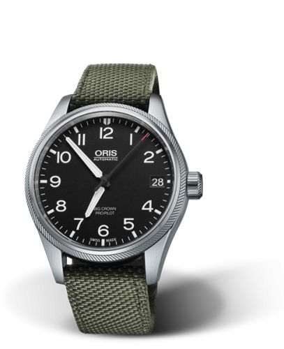 Oris Big Crown ProPilot Big Date Stainless Steel / Black / Green Textile 01 751 7697 4164-07 5 20 14FC