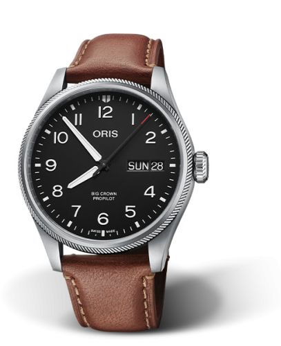 Oris Big Crown ProPilot Big Day Date Stainless Steel / Black / Leather 01 752 7760 4164-07 5 22 07LC