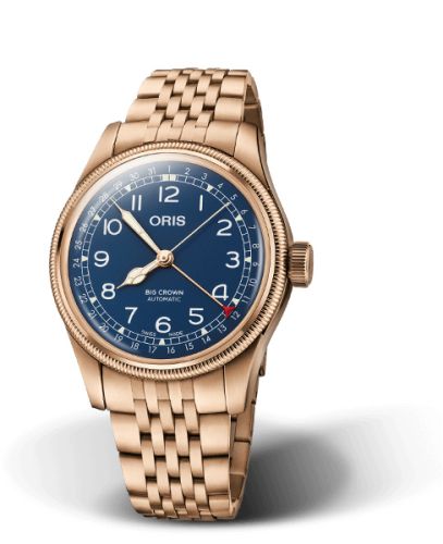 Oris Big Crown Original Pointer Date 40 Bronze / Blue / Bracelet 01 754 7741 3165-07 8 20 01