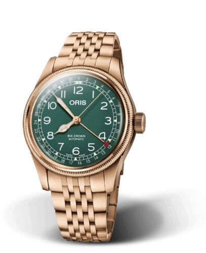 Oris Big Crown Original Pointer Date 40 Bronze / Green / Bracelet 01 754 7741 3167-07 8 20 01