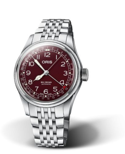 Oris Big Crown Pointer Date 40 Stainless Steel / Red / Bracelet 01 754 7741 4068-07 8 20 22