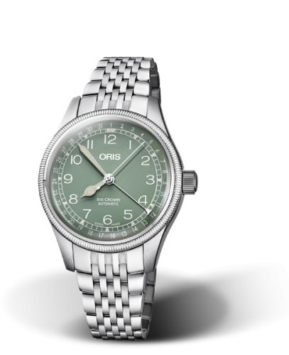 Oris Big Crown Pointer Date 36 Stainless Steel / Green / Bracelet 01 754 7749 4067-07 8 17 22
