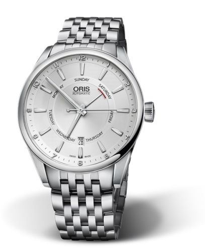 Oris Artix Pointer Day Date Stainless Steel / Silver / Bracelet 01 755 7691 4051-07 8 21 80