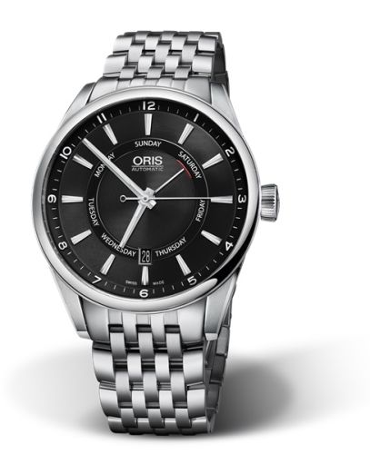 Oris Artix Pointer Day Date Stainless Steel / Black / Bracelet 01 755 7691 4054-07 8 21 80