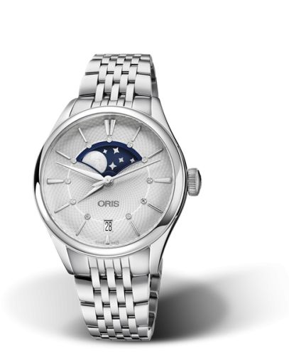 Oris Artelier Grande Lune Date 36 Stainless Steel / Silver 01 763 7723 4051-07 8 18 79
