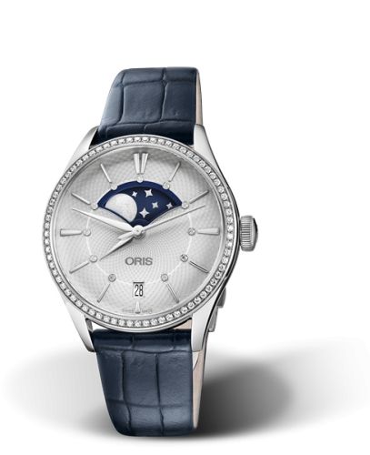 Oris Artelier Grande Lune Date Diamonds 36 Stainless Steel / Silver 01 763 7723 4951-07 5 18 66FC