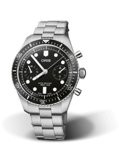 Oris Divers Sixty-Five 40 Chronograph Stainless Steel / Black / Bracelet 01 771 7791 4054-07 8 20 18