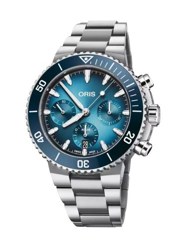 Oris Aquis Chronograph 43.5 Smiley Face 01 771 7793 4155-07 8 23 01PEB