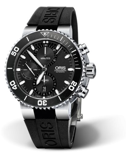 Oris Aquis Chronograph 46 Stainless Steel / Black / Rubber 01 774 7655 4154-07 4 26 34EB