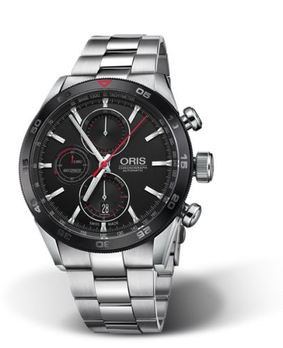 Oris Artix GT Chronograph Stainless Steel - Ceramic / Black / Bracelet 01 774 7661 4424-07 8 22 87