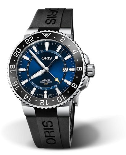 Oris Aquis GMT 43.5 Stainless Steel / Blue / Rubber 01 798 7754 4135-07 4 24 64EB