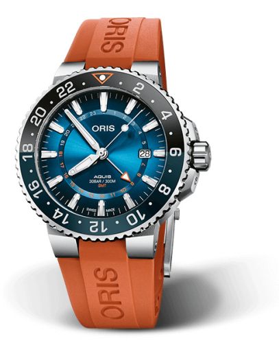 Oris Aquis GMT 43.5 Carysfort Reef Limited Edition / Rubber 01 798 7754 4185-Set RS