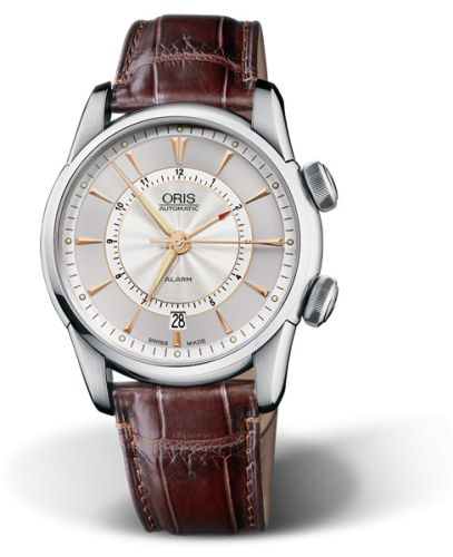 Oris Artelier Alarm Stainless Steel / Silver 01 908 7607 4051-Set LS