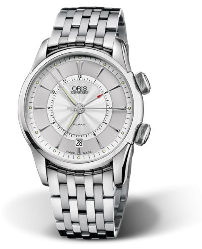 Oris Artelier Alarm Stainless Steel / Silver / Bracelet 01 908 7607 4091-Set MB