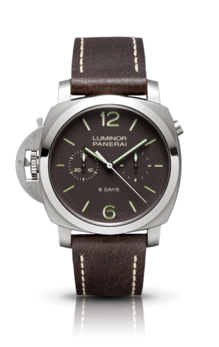 Panerai Luminor 1950 Chrono Monopulsante Left-Handed 8 Days Titanio PAM00345