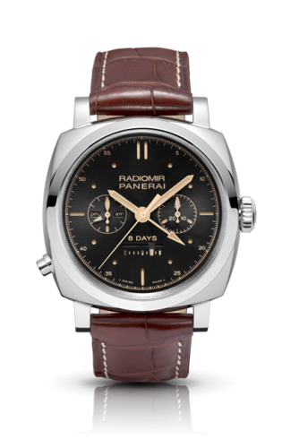 Panerai Radiomir 1940 Chrono Monopulsante Left-Handed 8 Days Oro Bianco PAM00503