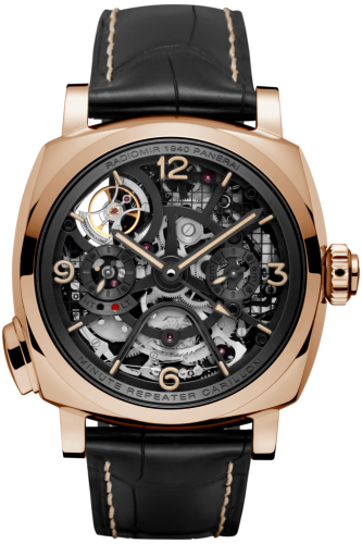 Panerai Radiomir 1940 Minute Repeater Carillon Tourbillon GMT Oro Rosso PAM00600