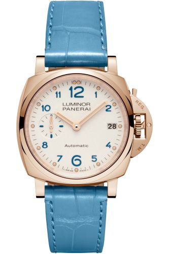 Panerai Luminor Due 38 Automatic Red Gold / White PAM00756
