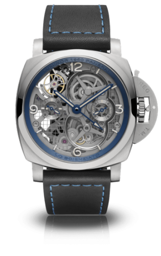 Panerai Luminor 1950 Tourbillon GMT Titanio Lo Scienziato Blue PAM00767
