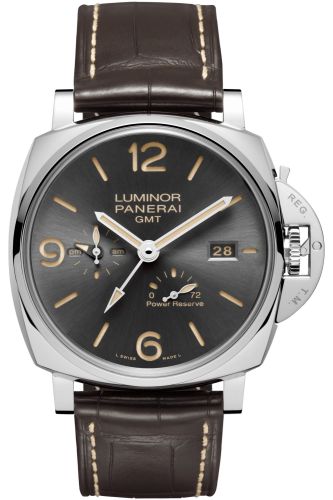 Panerai Luminor Due 45 3 Days GMT Power Reserve Automatic Stainless Steel / Grey PAM00944