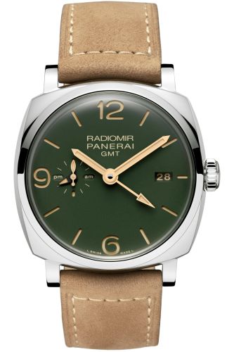 Panerai Radiomir 1940 45 3 Days GMT Automatic Stainless Steel / Military Green PAM00998