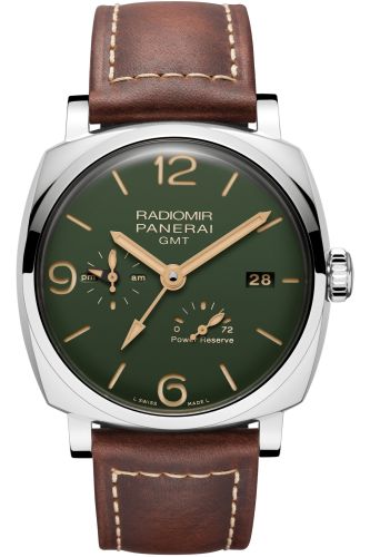 Panerai Radiomir 1940 45 GMT Power Reserve Stainless Steel / Military Green PAM00999