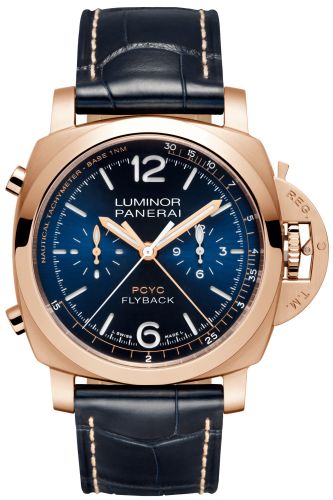 Panerai Luminor 1950 44 PCYC Chrono Flyback Automatic Red Gold / Blue PAM01020