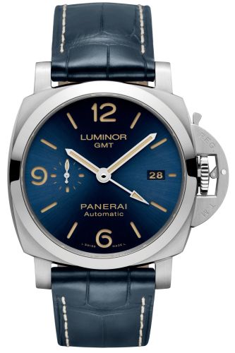 Panerai Luminor 1950 44 3 Days GMT Automatic Stainless Steel / Blue PAM01033