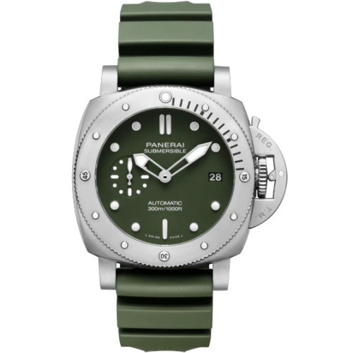 Panerai Luminor Submersible 42 3 Days Automatic Stainless Steel / Green / Verde Militare PAM01055