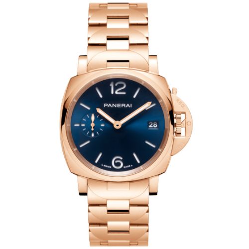 Panerai Luminor Due 38 Automatic Goldtech TuttoOro / Blue PAM01182