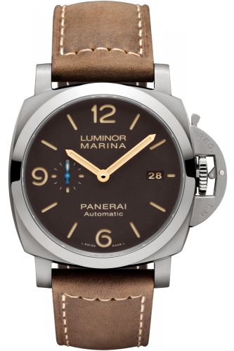 Panerai Luminor 1950 Marina 44 3 Days Automatic Titanium / Brown PAM01351