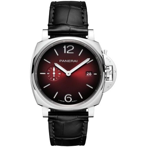 Panerai Luminor Due 42 3 Days Date Stainless Steel / Burgundy PAM01424