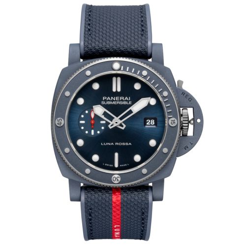 Panerai Submersible QuarantaQuattro Luna Rossa Ti-Ceramitech / Blue PAM01466