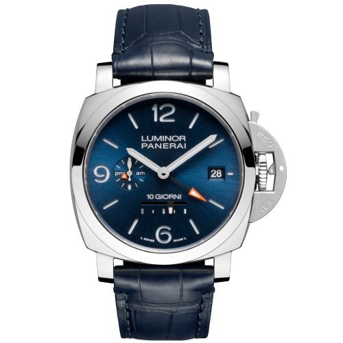 Panerai Luminor Dieci Giorni GMT Stainless Steel / Blue PAM01482