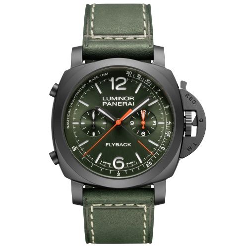 Panerai Luminor 1950 44 Chrono Flyback Automatic Ceramica / Green PAM01498
