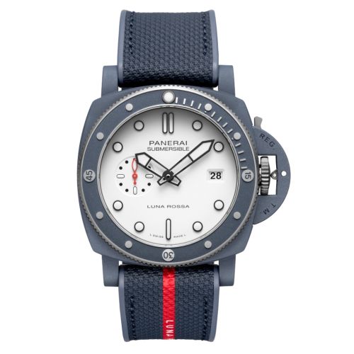 Panerai Submersible QuarantaQuattro Luna Rossa Ti-Ceramitech / White PAM01543