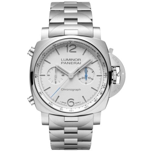 Panerai Luminor 1950 Chrono 44 Stainless Steel / White / Bracelet PAM01548
