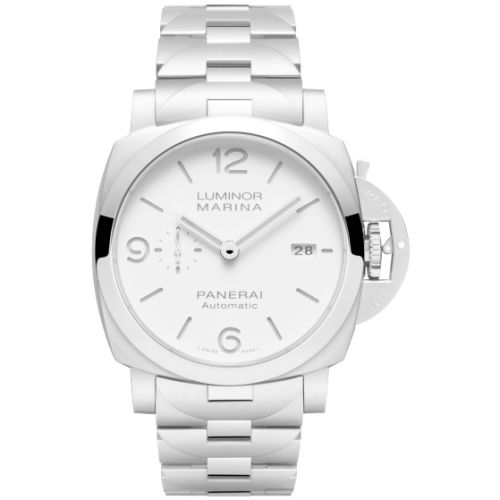 Panerai Luminor 1950 Marina 44 3 Days Automatic Stainless Steel / White / Bracelet PAM01564