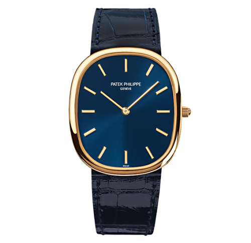 Patek Philippe Golden Ellipse 3738 Yellow Gold / Blue 3738/100J-012