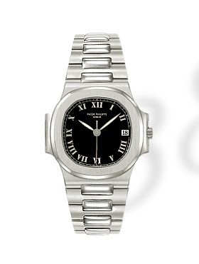 Patek Philippe Nautilus 3800 Stainless Steel / Black - Roman 3800/1A-XII