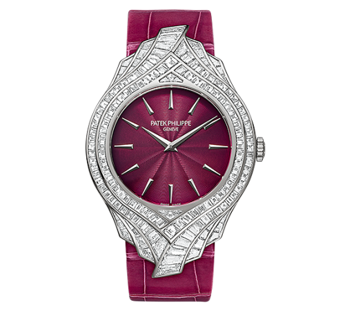 Patek Philippe Calatrava 4895 White Gold / Bordeaux 4895G-001