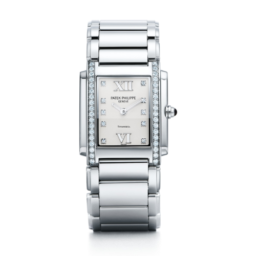 Patek Philippe Twenty~4 4910 Tiffany Stainless Steel / White 4910/10A T