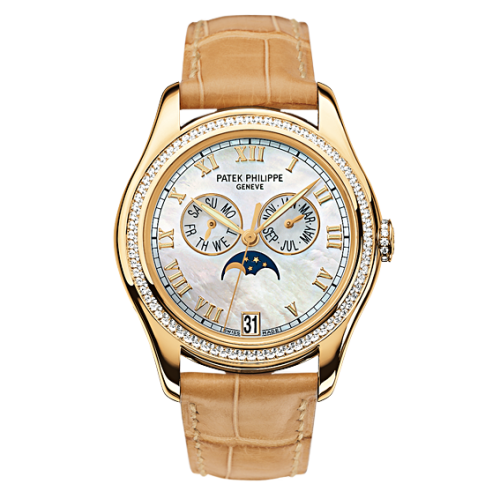 Patek Philippe Annual Calendar 4936 Yellow Gold Diamond Mother of Pearl 4936J-001
