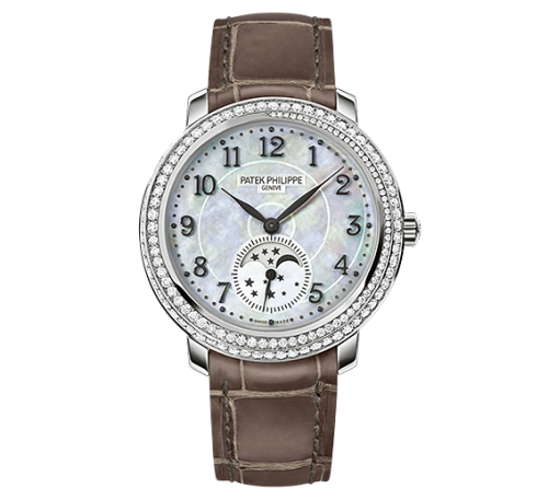 Patek Philippe Moonphase 4968 White Gold / White Mother of Pearl 4968G-010